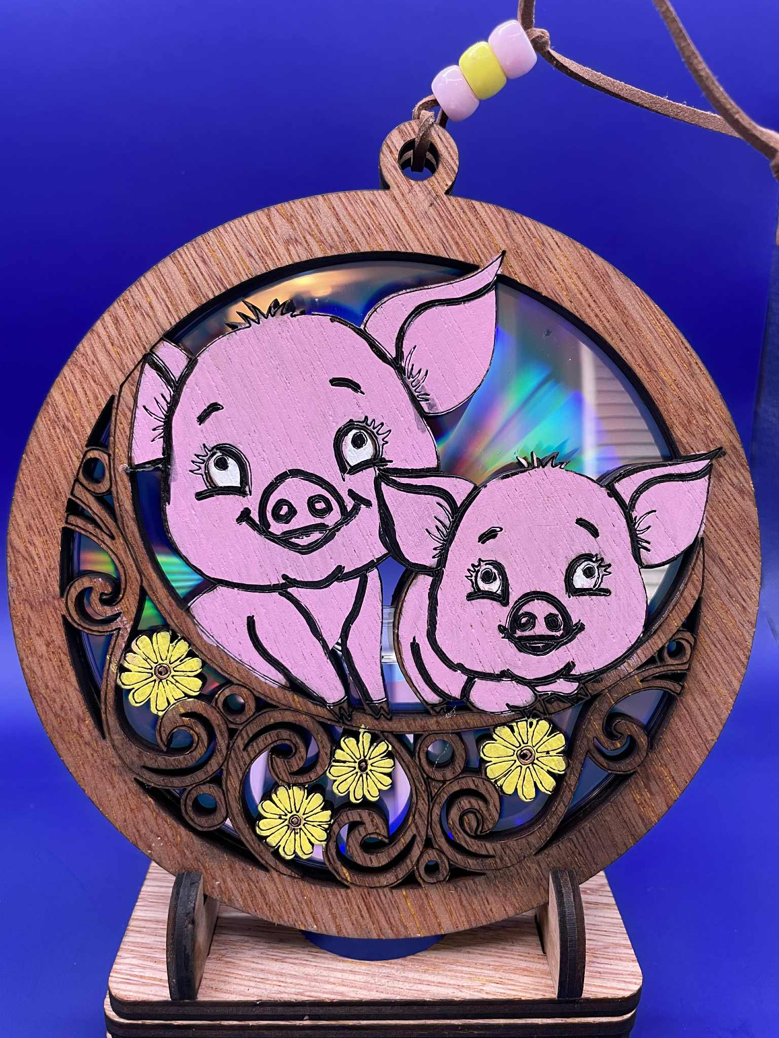 Farm piggy suncatcher
